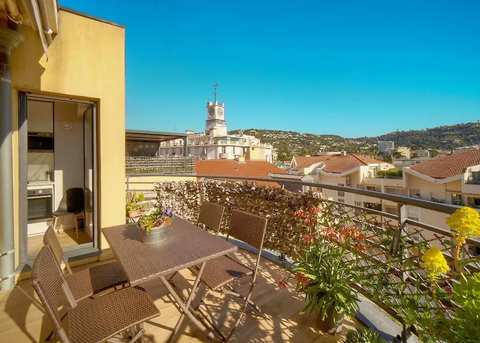 Frgk Air-conditioned Duplex With Terrace Secure & Premium Amenities Apartman Cannes